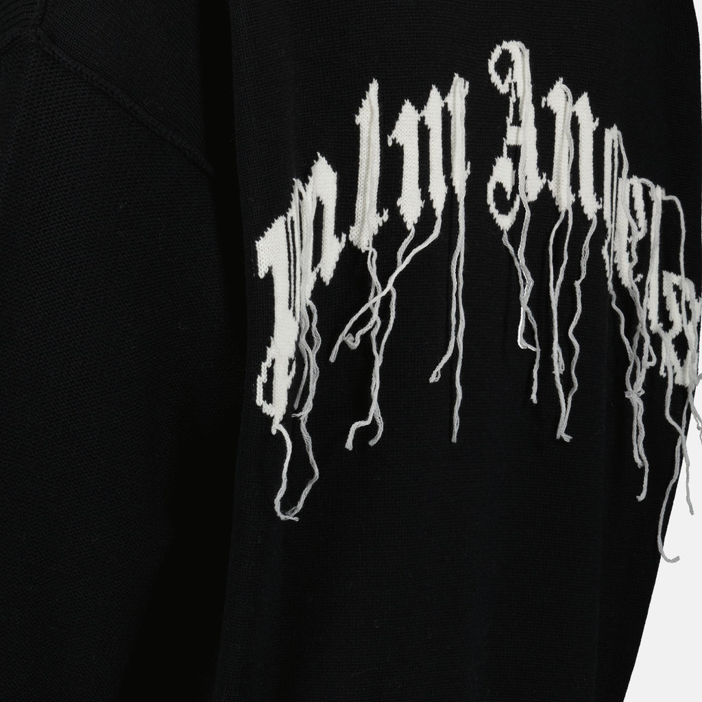 Maille Pull Broken Shark Palm Angels Noir Homme