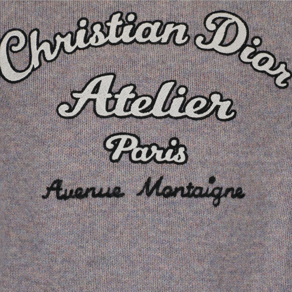 Maille Pull CD Atelier Dior Gris Homme