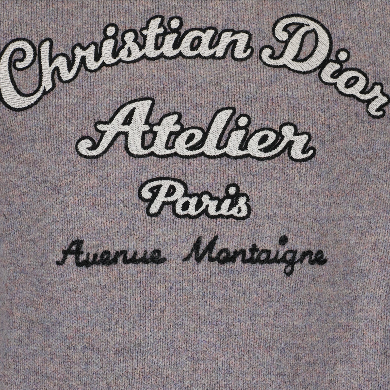 Maille Pull CD Atelier Dior Gris Homme