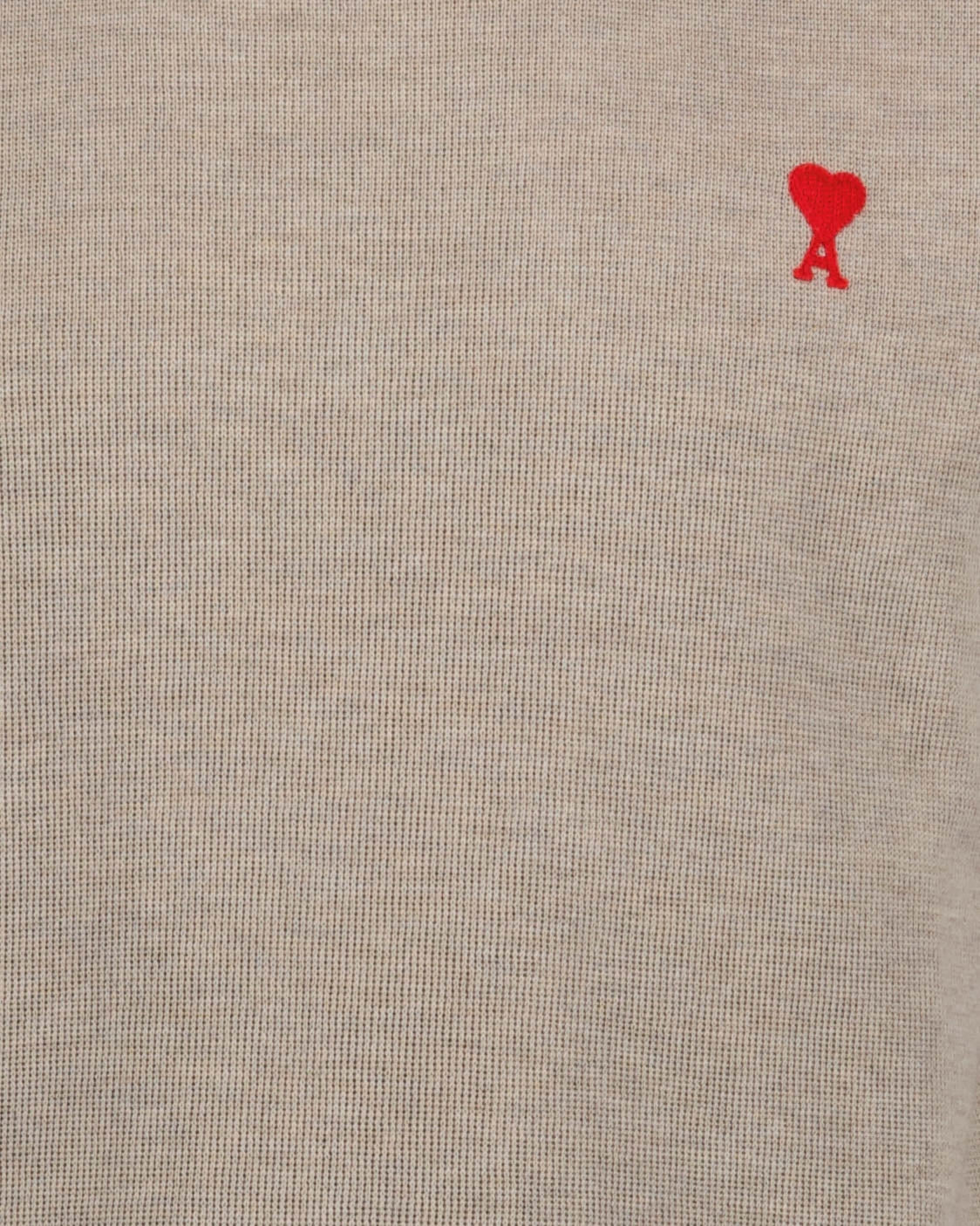 Knitwear Ami de coeur turtleneck sweater Ami PARIS Beige Man