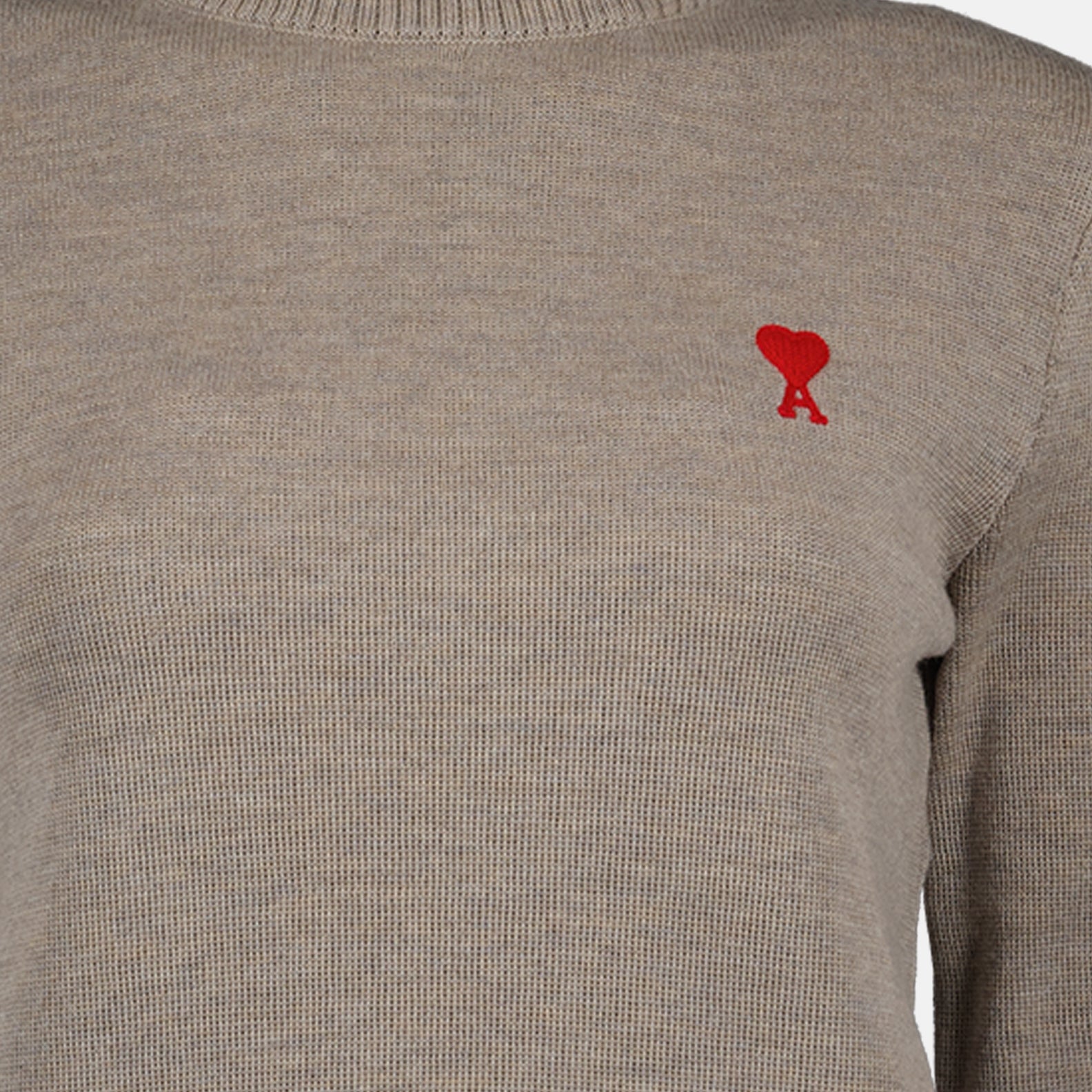 Maille Pull col roulé Ami PARIS Beige Femme