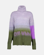 Maille Pull Helvetica Off-White Vert Femme