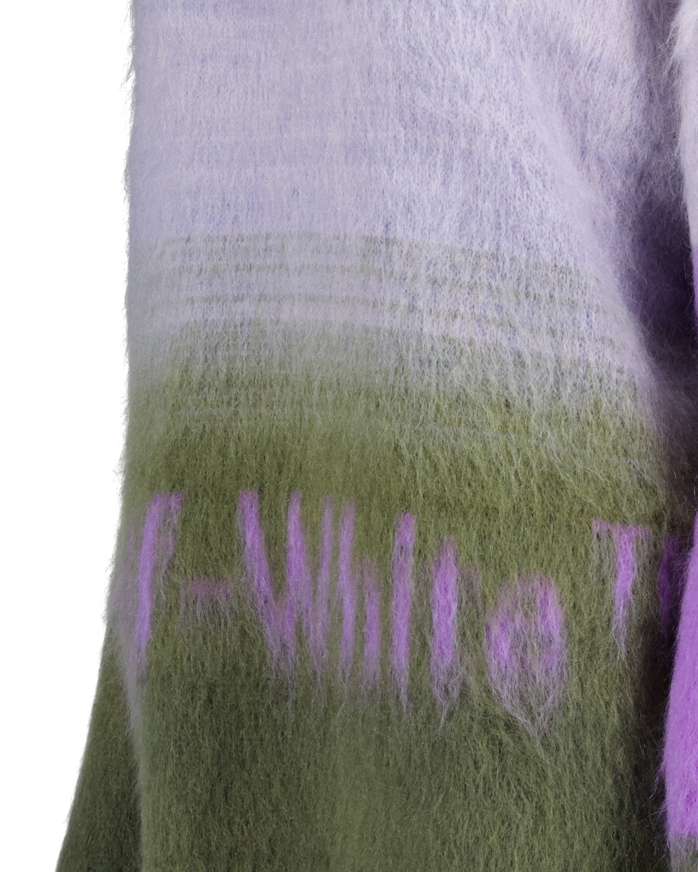 Maille Pull Helvetica Off-White Vert Femme