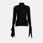 Knitwear Ribbed sweater Ami PARIS Black Women