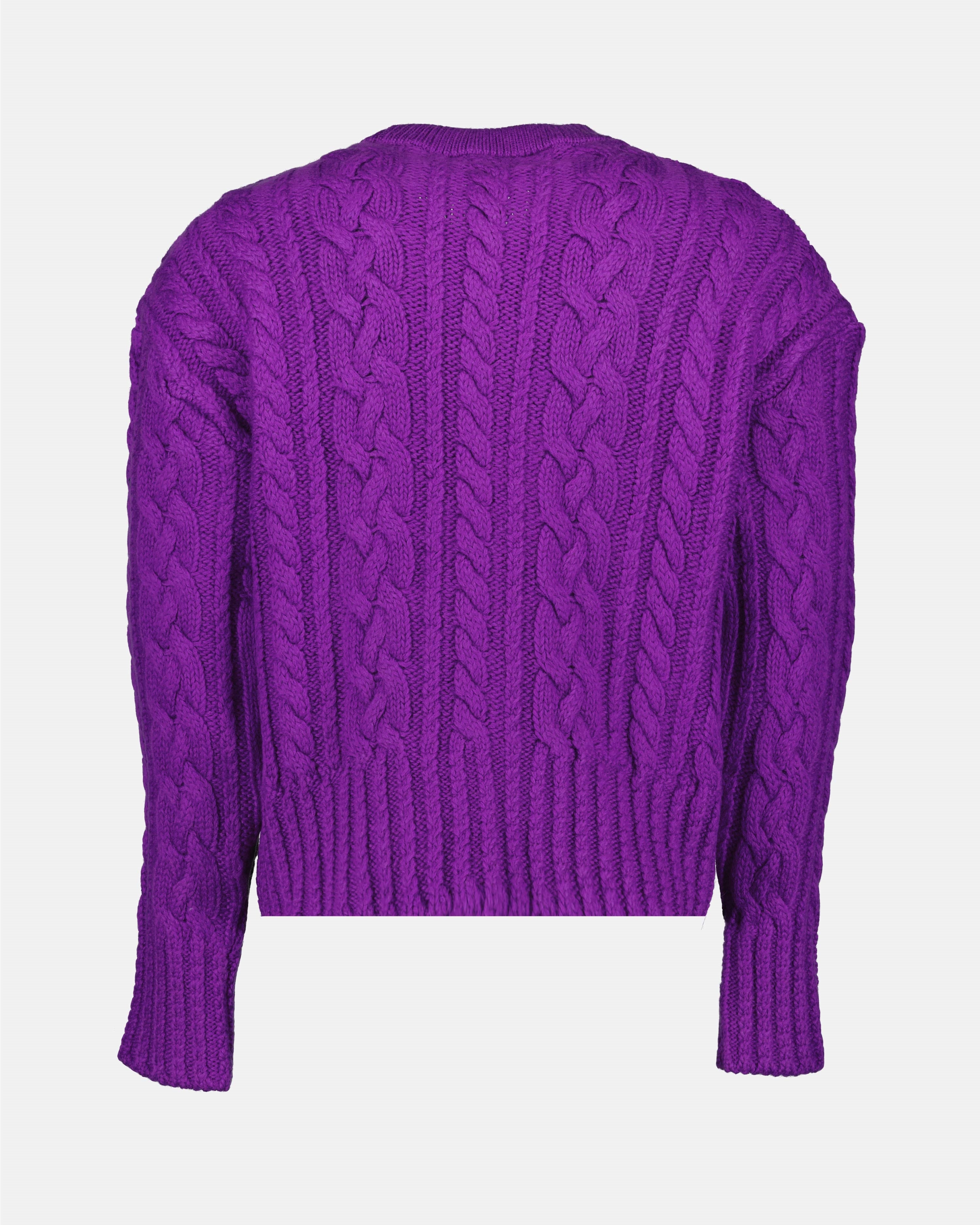 Knitwear Ribbed sweater Ami PARIS Purple Women
