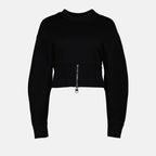 Sweatshirts Short sweater Alexander McQueen Black Women