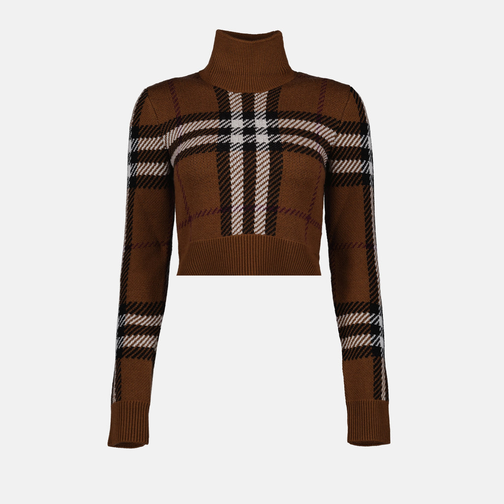 Maille Pull Kerry Burberry Marron Femme