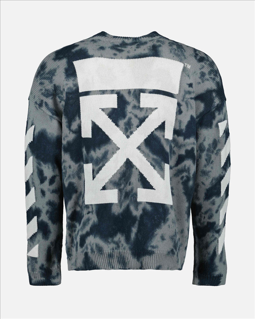 Malhas Pull Diag Arrow Off-White Cinza Homme