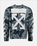 Malhas Pull Diag Arrow Off-White Cinza Homme