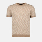 T-Shirts Pull en coton Fendi Beige Homme