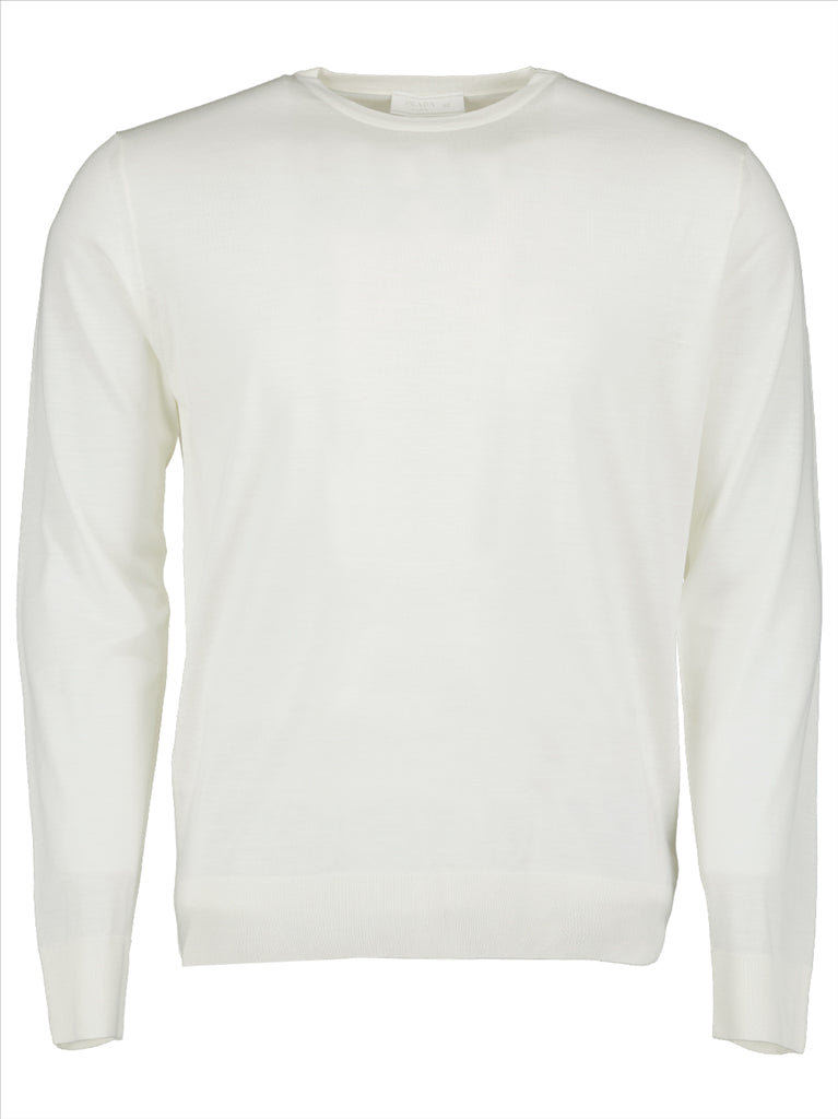 Knitwear Woolen sweater Prada White Man