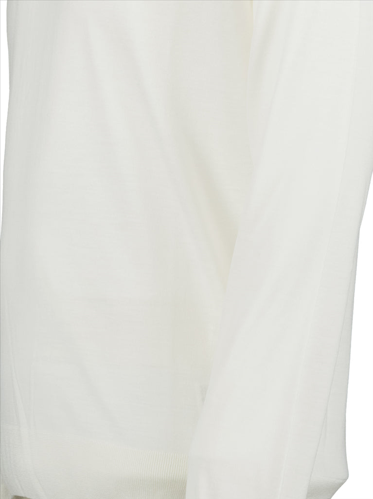 Maille Pull en laine Prada Blanc Homme