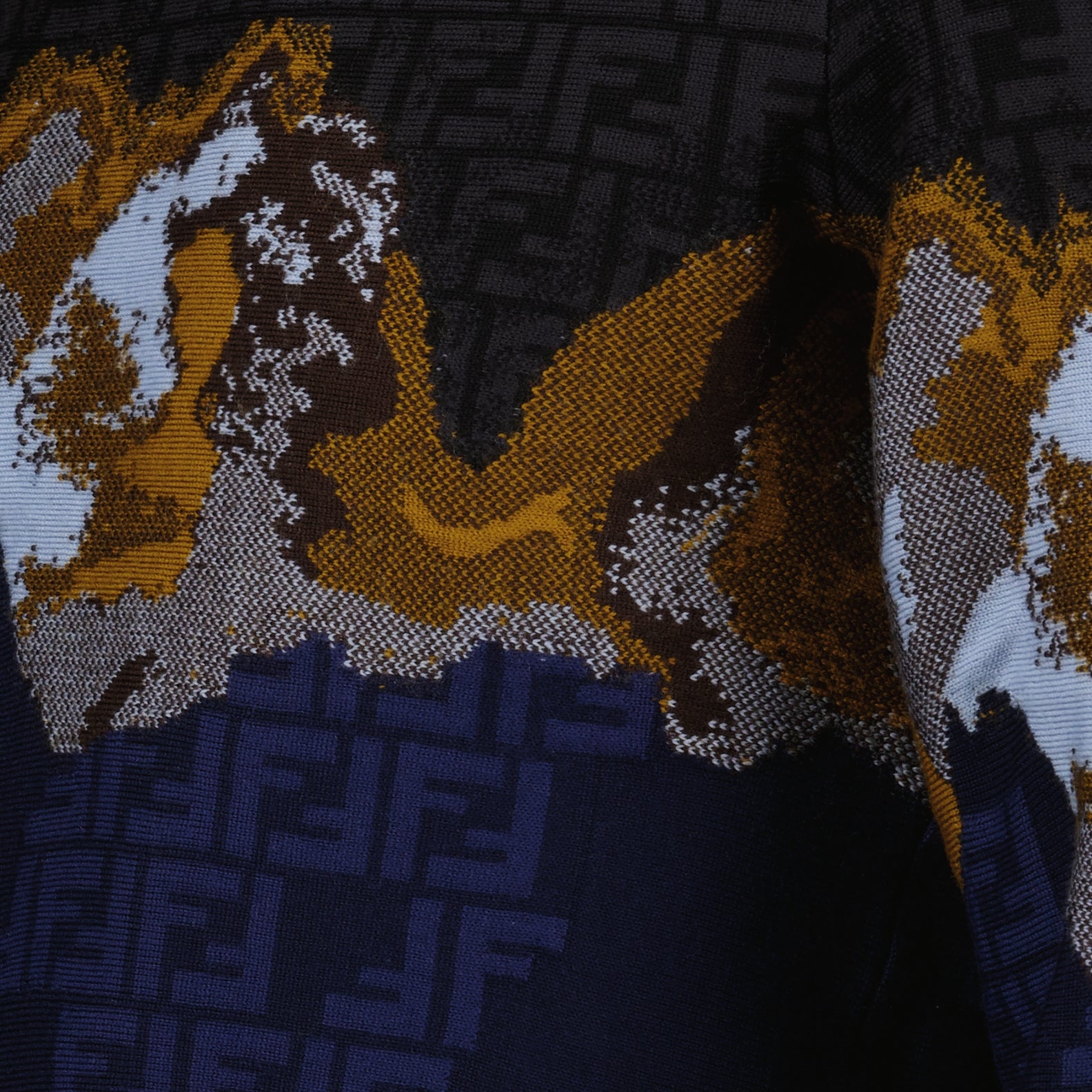 T-shirts Woolen sweater Fendi Blue Man