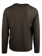 Maille Pull en laine Moncler Kaki Homme