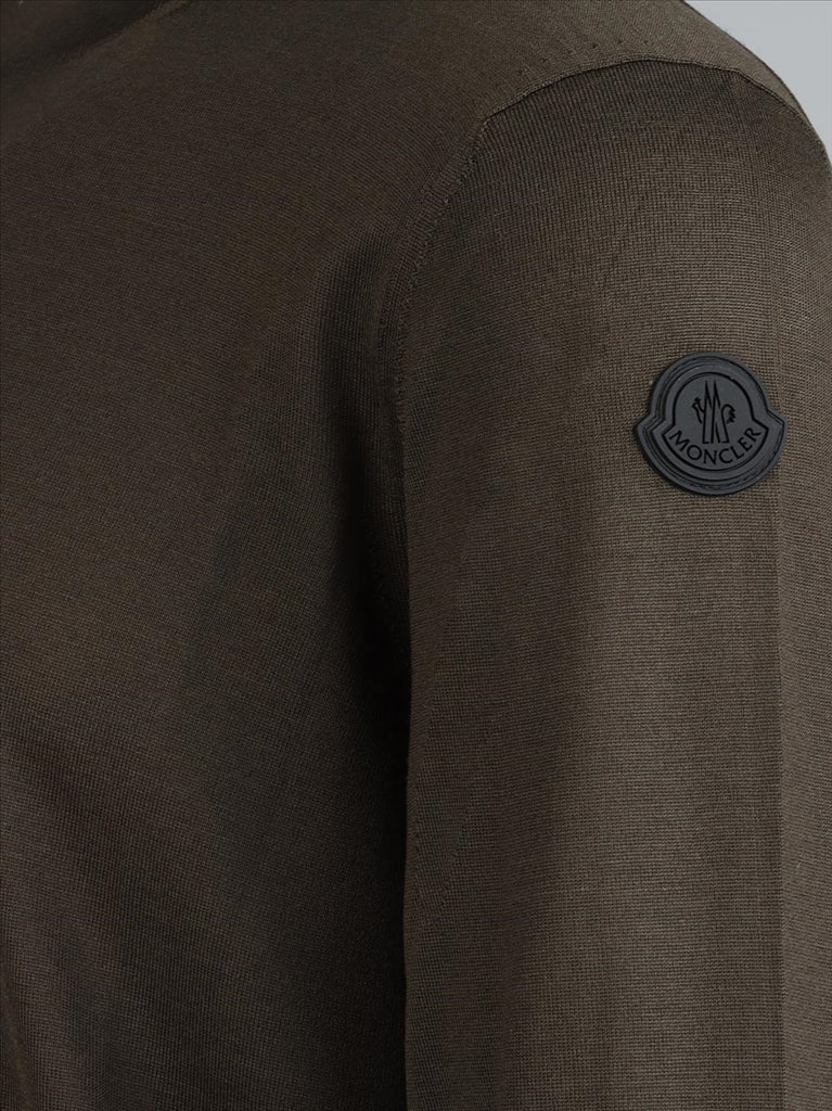 Knitwear Woolen sweater Moncler Khaki Man