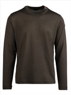 Maille Pull en laine Moncler Kaki Homme