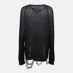 니트웨어 Pull à sequins battus Maison Margiela 파란색 Femme