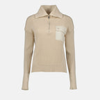 Knitwear Knitted sweater Moncler Beige Women
