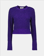 Knitwear Sequined sweater Ami PARIS Purple Women