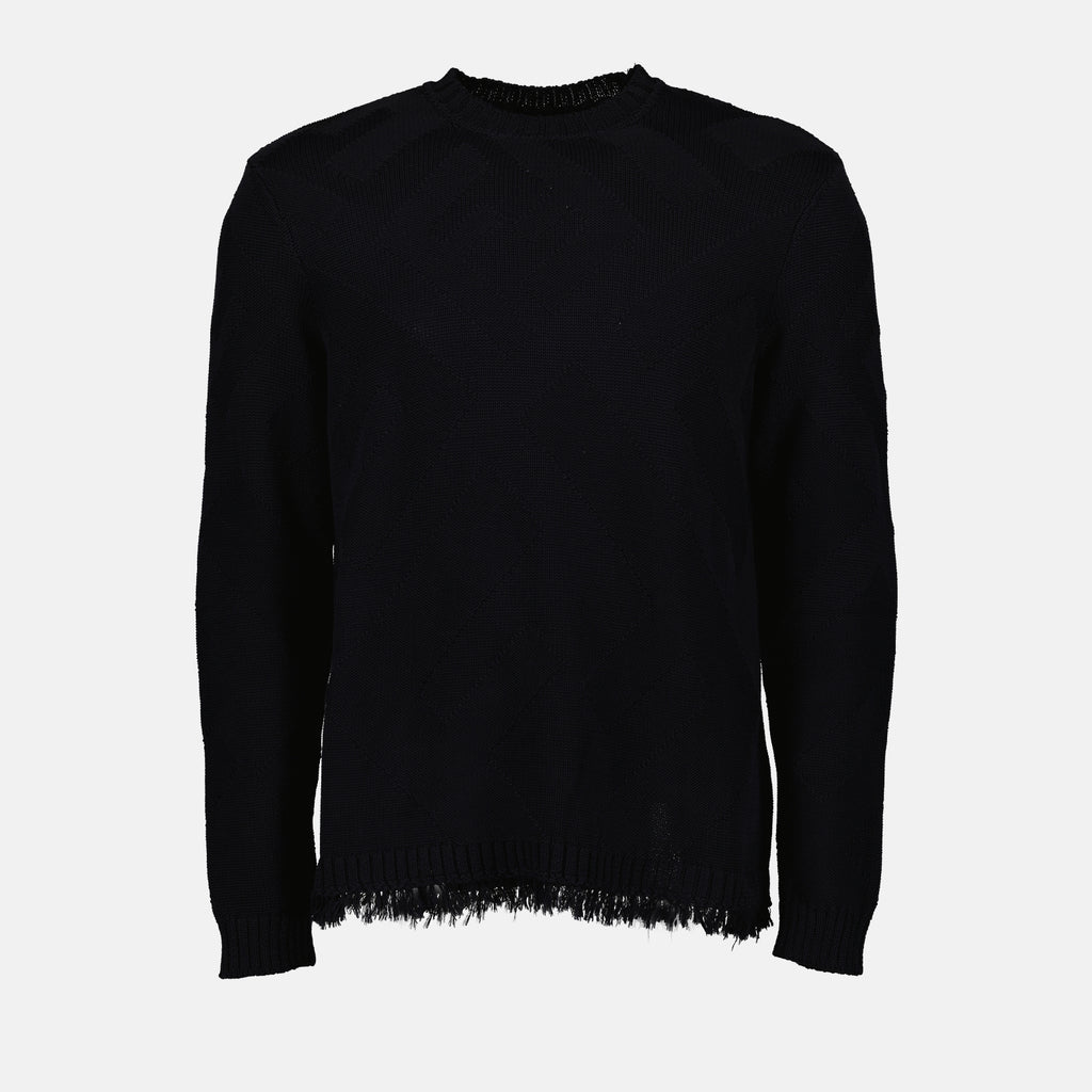 Knitwear Knit sweater Fendi Blue Man