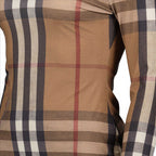 Maille Pull fin à carreaux Burberry Marron Femme