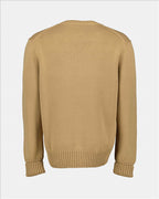 Knitwear Graffiti Sweater Alexander McQueen Beige Man