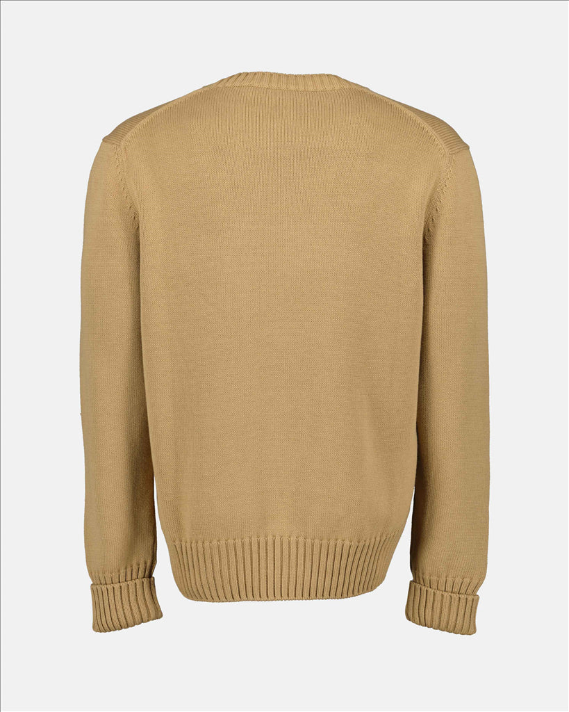 Knitwear Graffiti Sweater Alexander McQueen Beige Man