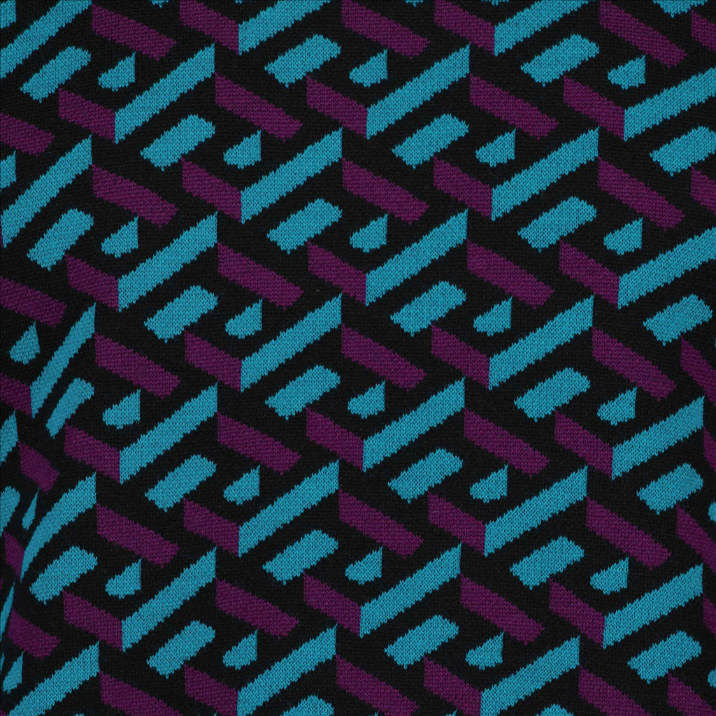 Maille Pull Greca Versace Violet Homme