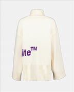 Sweatshirts White Intarsia Sweater Off-White White Women