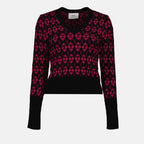 Knitwear Jacquard sweater Ami PARIS Black Women