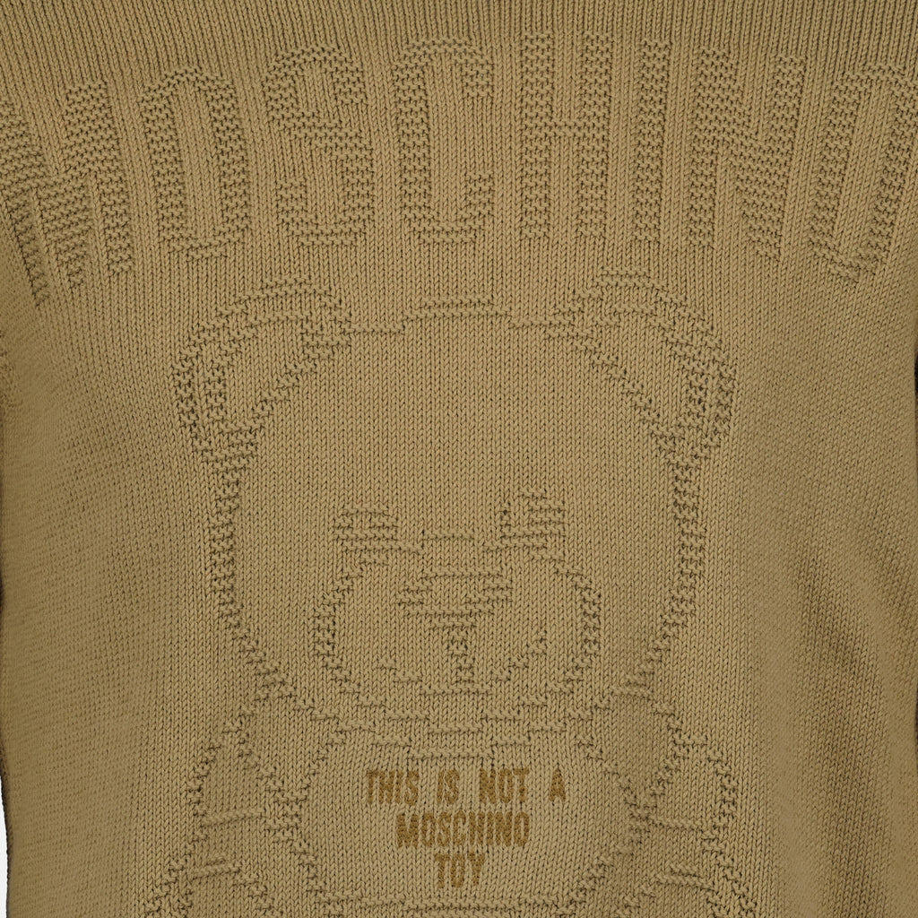 Knitwear Teddy sweater Moschino Brown Man