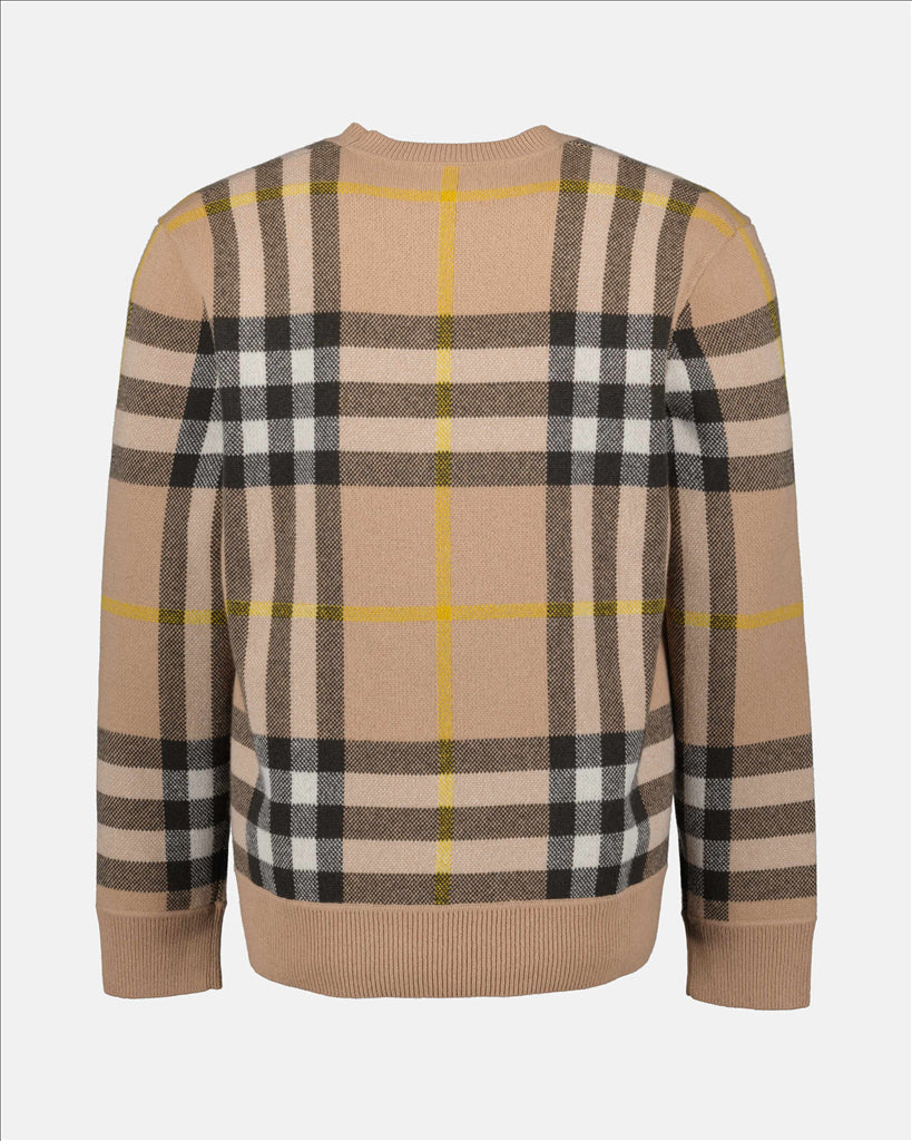 Maille Pull Nixon Burberry Beige Homme