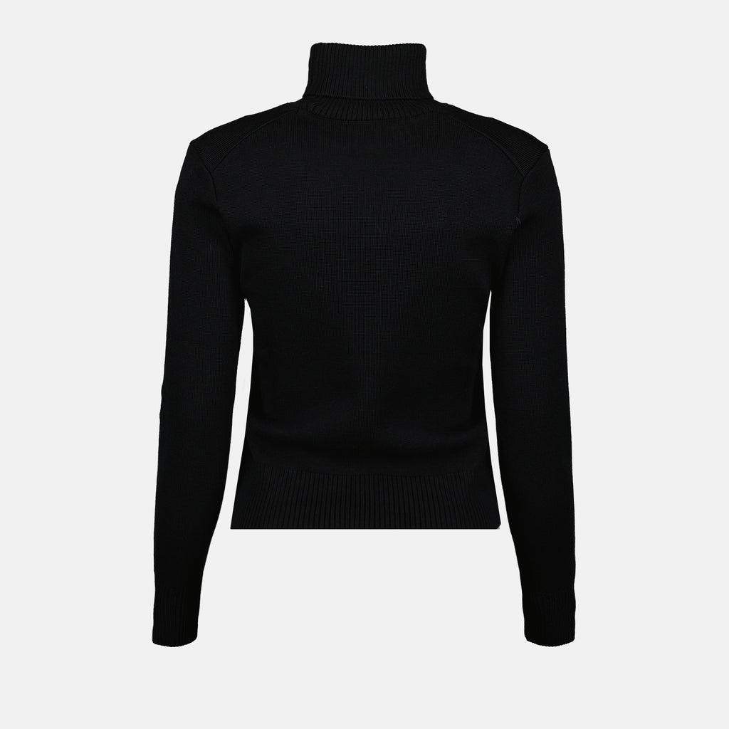 Maille Pull col roulé Ami PARIS Noir Femme