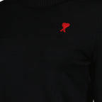 Maille Pull col roulé Ami PARIS Noir Femme