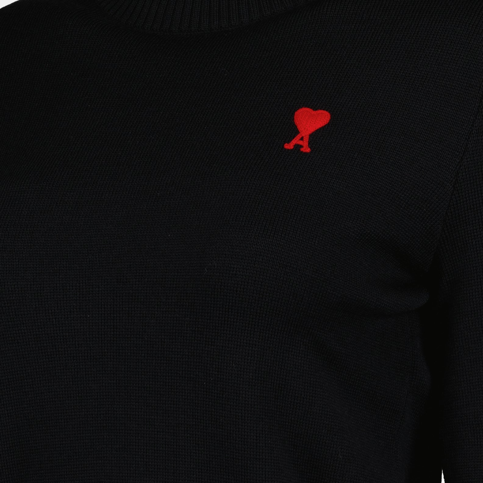 Maille Pull col roulé Ami PARIS Noir Femme