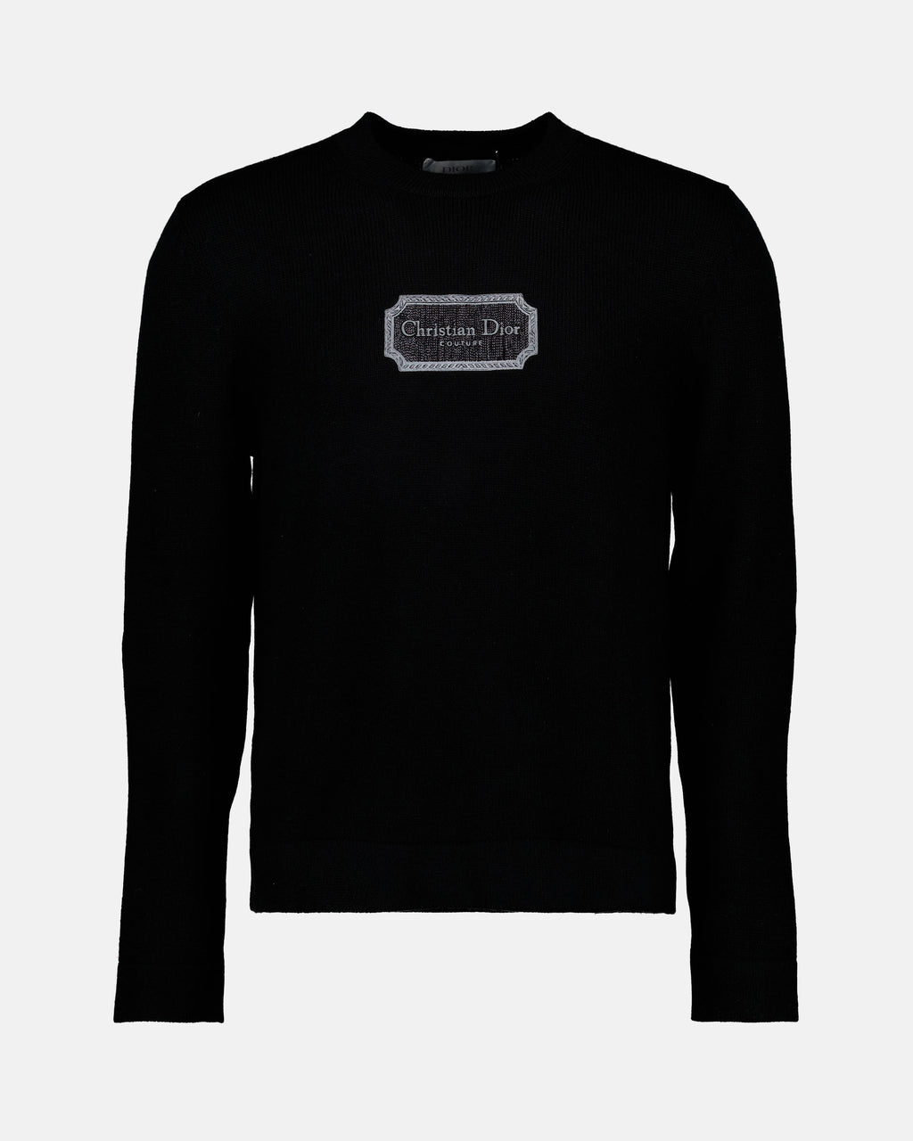 Knitwear Couture logo sweater Dior Black Man