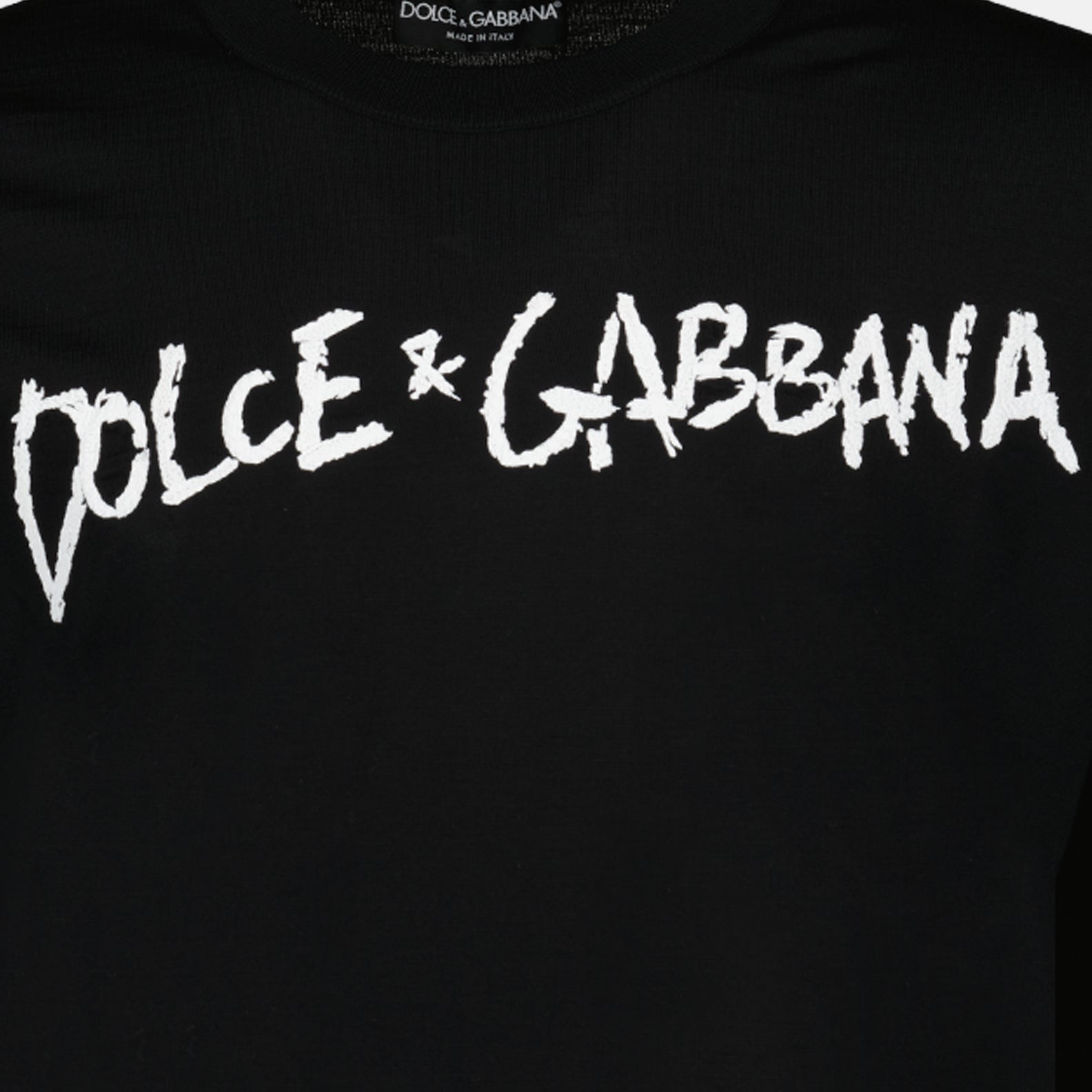 Maille Pull à logo Dolce & Gabbana Noir Homme