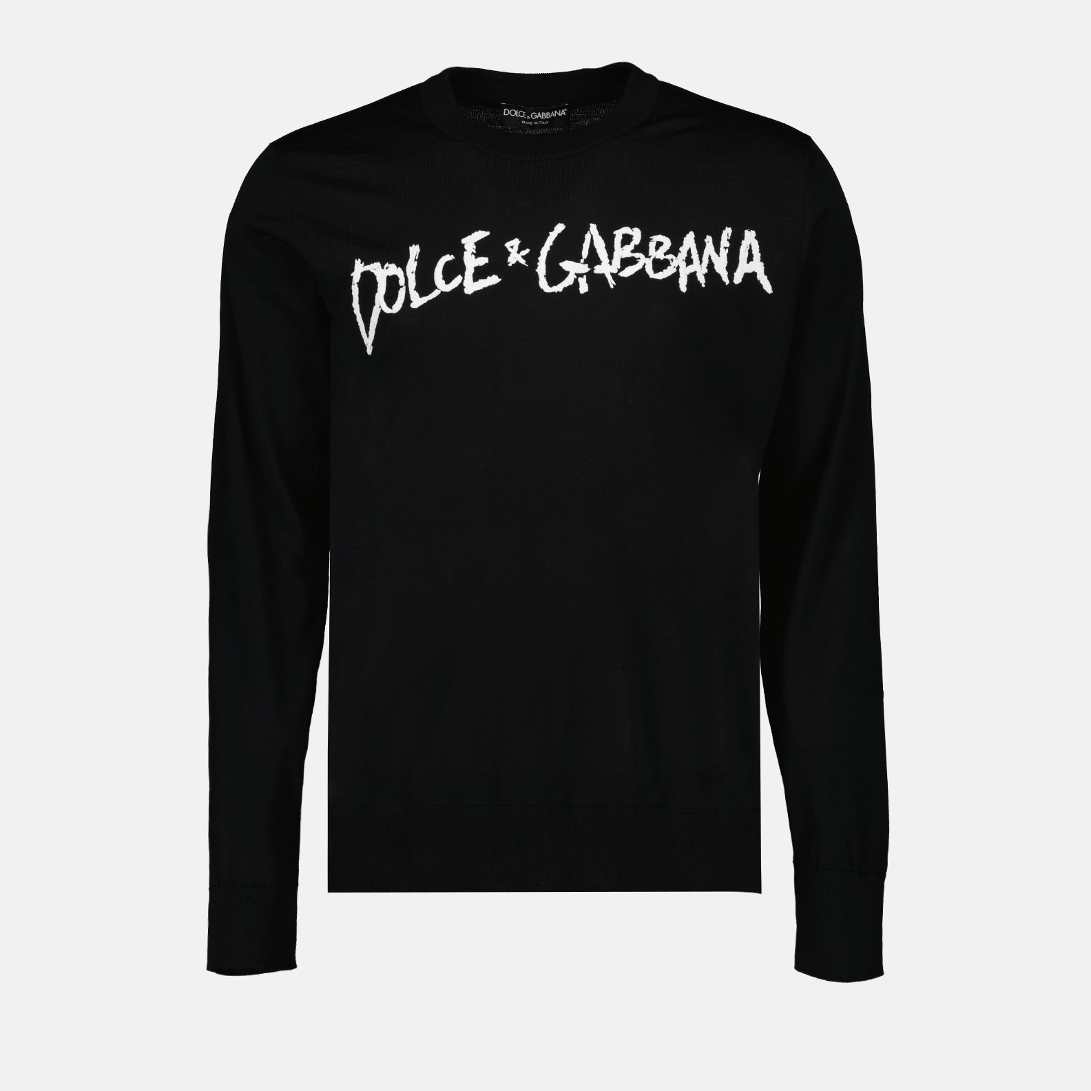 Maille Pull à logo Dolce & Gabbana Noir Homme