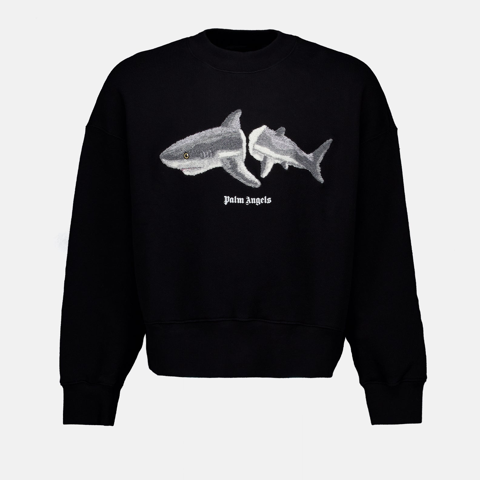 Knitwear Broken Shark Sweater Palm Angels Gray Man