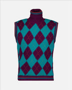 Knitwear Sleeveless Sweater Versace Purple Men