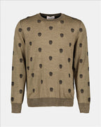 Knitwear Skull Sweater Alexander McQueen Green Man