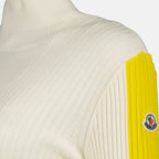 Maglieria Pull T-Neck Moncler Beige Femme