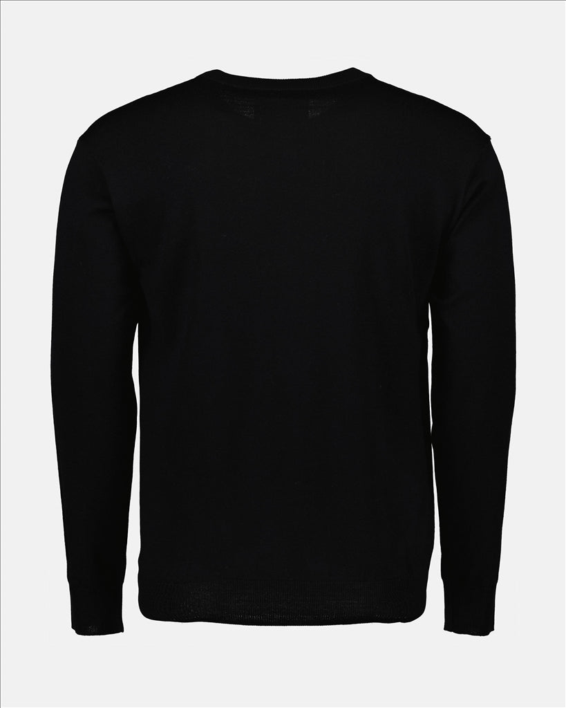 Maille Pull Teddy Moschino Noir Homme