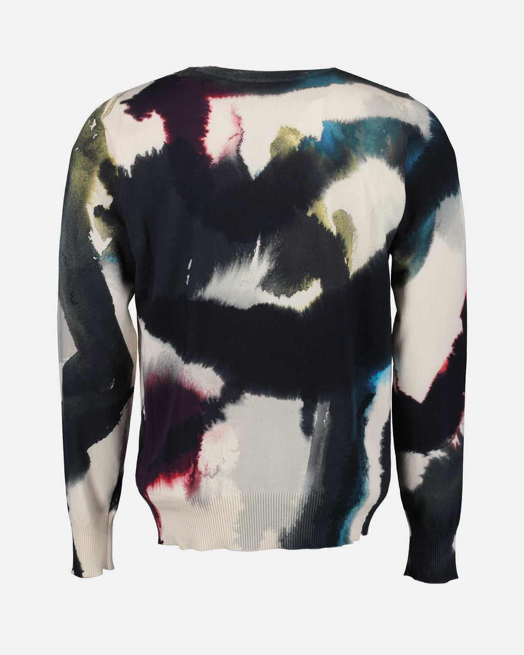 Knitwear Tie and Dye Sweater Alexander McQueen Multicolor Man