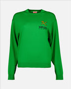 Maille Pull Tiger Tail K Kenzo Vert Femme