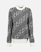 Knitwear Gingham sweater Fendi Gray Man