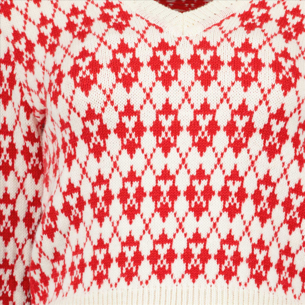 Maille Pull vintage Ami PARIS Rouge Femme