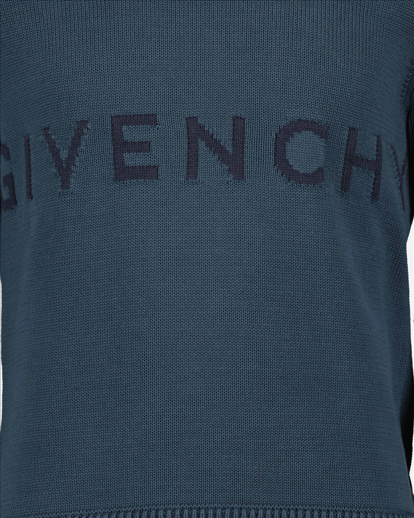 Maille Pullover à logo Givenchy Bleu Homme