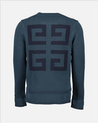 Malhas Pullover à logo Givenchy Azul Homme