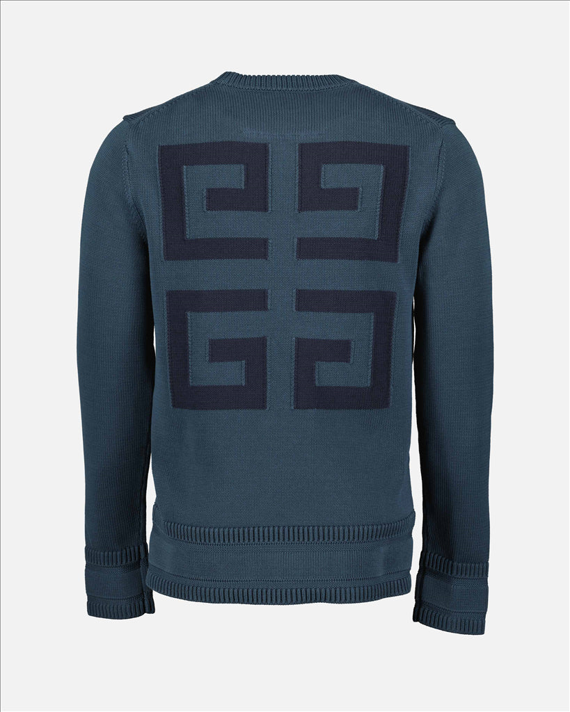 Maille Pullover à logo Givenchy Bleu Homme